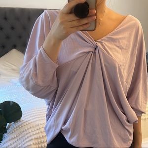 Silence and noise lilac top